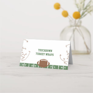 Carte De Placement Football Thème Fête Tente Pied