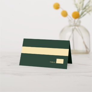 Carte De Placement Forêt Vert Rustique Gold Cercle Ampersand Mariage