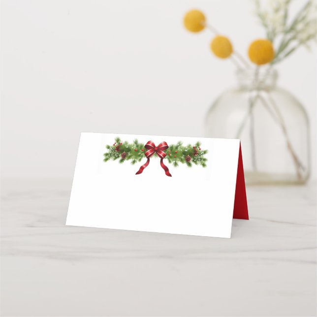 Carte De Placement Garland de Noël (Devant)