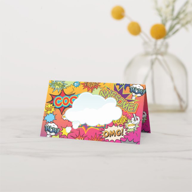 CARTE DE PLACEMENT GEEK NERD MARIAGE DE CARNET (Devant)