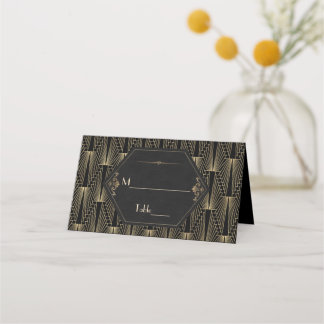 Carte De Placement Glam Roaring 20s Great Gatsby Art Deco Wedding