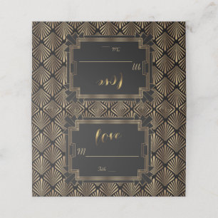 Carte De Placement Glam Roaring Mariage des années 1920 de Great Gats