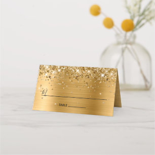 Carte De Placement Glitterie Gold Foil Lined