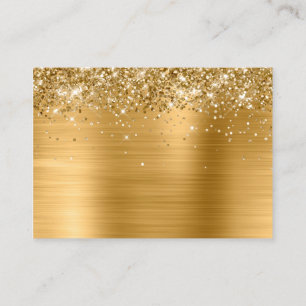 Carte De Placement Glittery Gold Foil Blank puissant