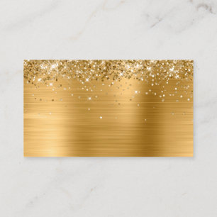 Carte De Placement Glittery Gold Foil Blu