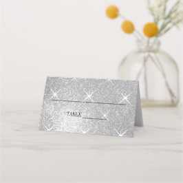 Carte De Placement Glitz et glam personnalisées table de mariage