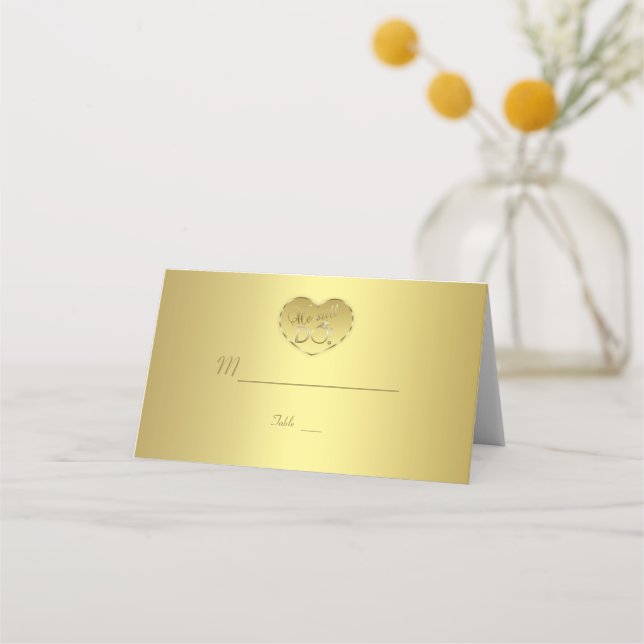 Carte De Placement Gold 50e anniversaire de Mariage Nous faisons touj (Dos)