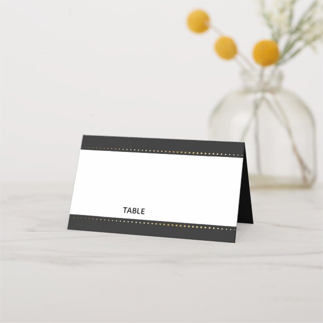 Carte De Placement Gold Heart Homme Mariage | Carte de place (Devant)