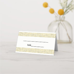Carte De Placement Gold Look Grec Key Meilleur Bordure T N° 2