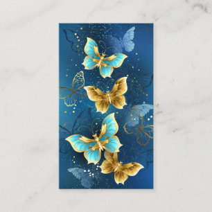Carte De Placement Golden butterflies