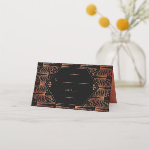 Carte De Placement Grand Mariage Art Déco Gatsby des années 20