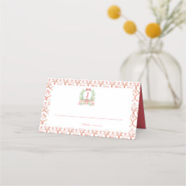 Carte De Placement Grandmillennial Noël