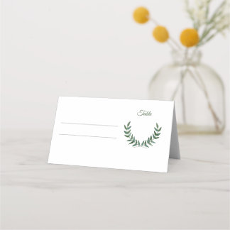 Carte De Placement Green Branches Place Cards