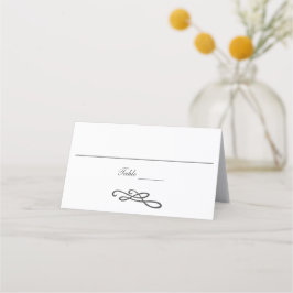 Carte De Placement Gris blanc flou fleurir Simple traditionnel
