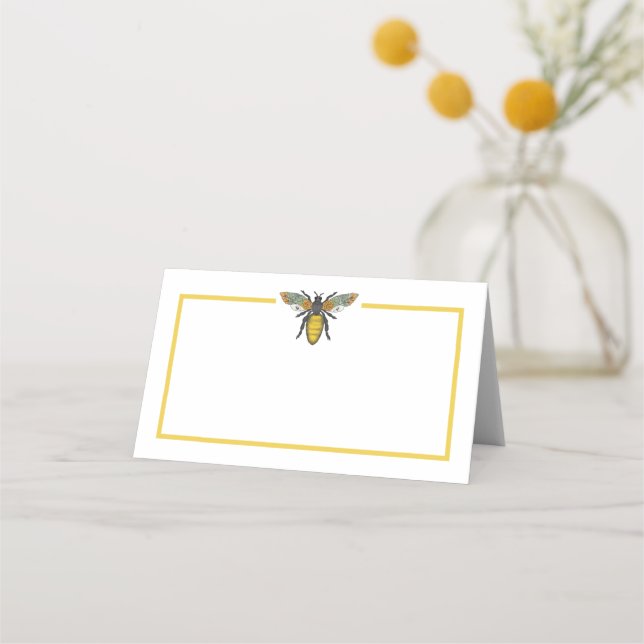Carte De Placement Honey Bee Mommy to Bee Baby shower Place Card | Bu (Devant)