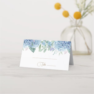 Carte De Placement Hydrangea fleurs Baptême