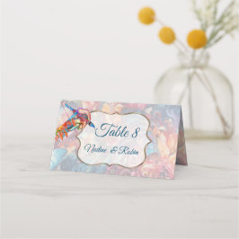Carte De Placement Imaginaire Fleurs Express la joie de la nature.