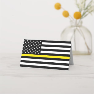 Carte De Placement Indicateur Dispatchers de ligne jaune mince