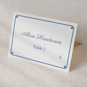 Carte de placement individuelle pour mariage dans