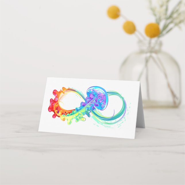 Carte De Placement Infinity avec Rainbow Jellyfish (Devant)