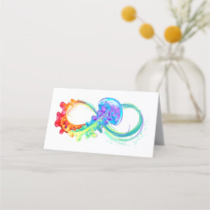 Carte De Placement Infinity avec Rainbow Jellyfish