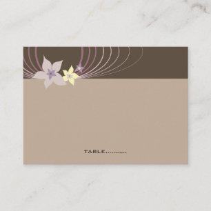 Carte De Placement Invité de mariage tropical frangipanier Ikebana vi
