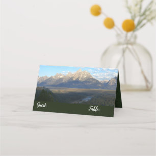 Carte De Placement Jackson Hole Mountains (Grand Teton National Park)