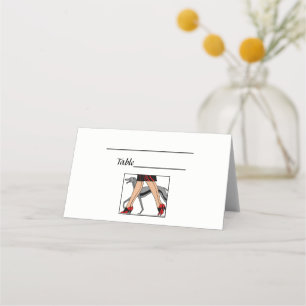 Carte De Placement Jambes Art déco femmes Greyhound Whippet Chien R
