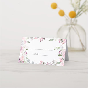 Carte De Placement Jardin rose Floral Mariage Carte Place