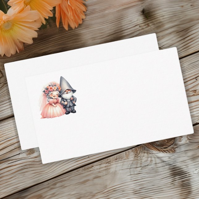 Carte De Placement Jardin Whimsical Gnome Rustic Woodland Mariage (Créateur téléchargé)