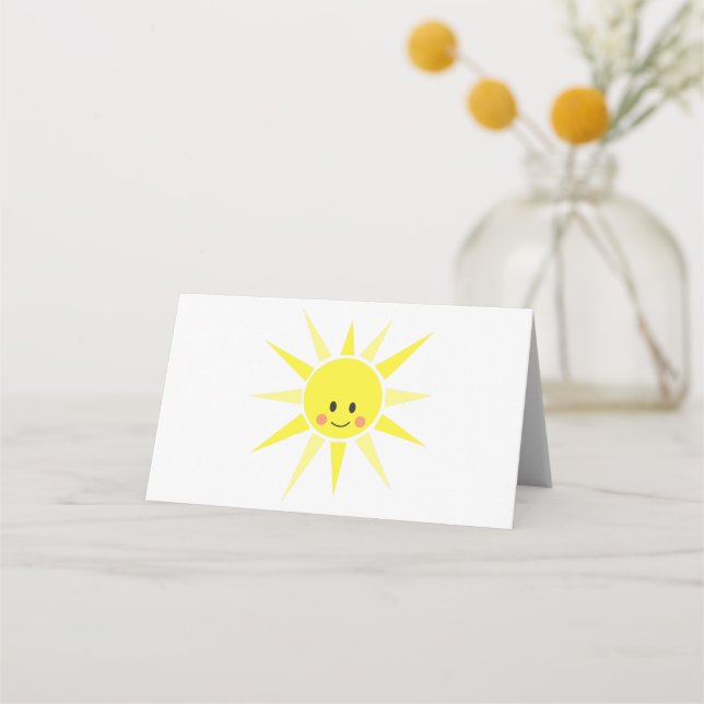 Carte De Placement Joyeux soleil (Devant)
