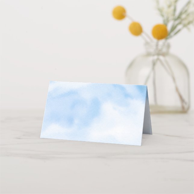 Carte De Placement La mariée est au septième ciel Fête de douche de l (Devant)