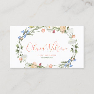 Carte De Placement L'amour dans le Fleur sauvage en fleurs