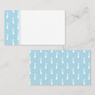 Carte De Placement Lapin de Pâques Blanc Rabin Oreilles Pastel Printe
