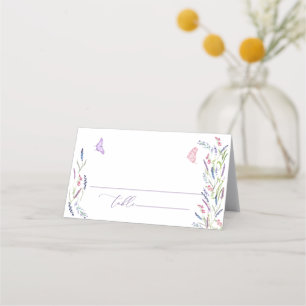 Carte De Placement Lavande violette Mariage Floral Carte Place