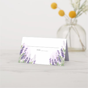 Carte De Placement Lavender Mariage Place Card Rustique Pastel Purple