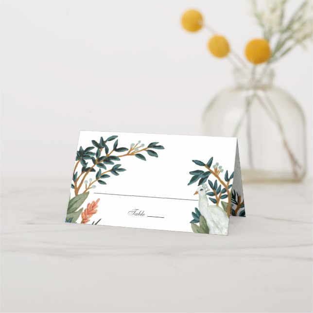 Carte De Placement Le paon (Devant)