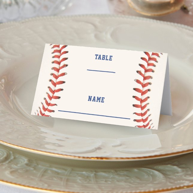 Carte De Placement Le Softball Le Mariage Sport Parfait (Baseball Softball The Perfect Catch Sport Wedding Place Card)