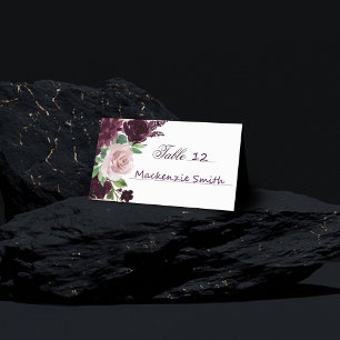 Carte De Placement Les passions de Moody Bouquet Dramatique de Rose