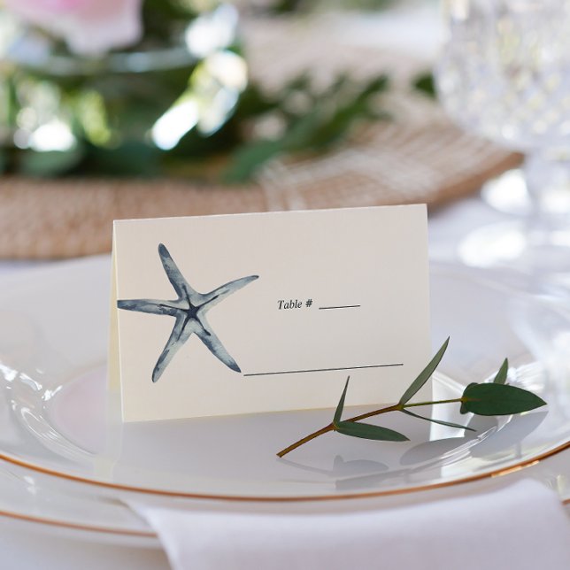 Carte De Placement L'étoile bleue | Table Mariage nautique (Créateur téléchargé)