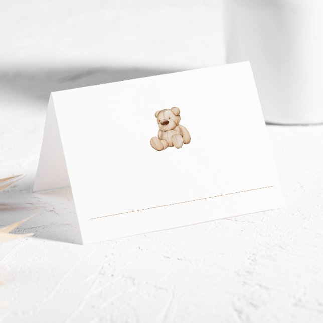 Carte De Placement Lettres Boho Neutral Bois Block (Créateur téléchargé)