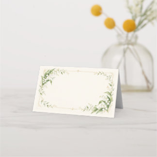 Carte De Placement Lily of the Valley Place Card
