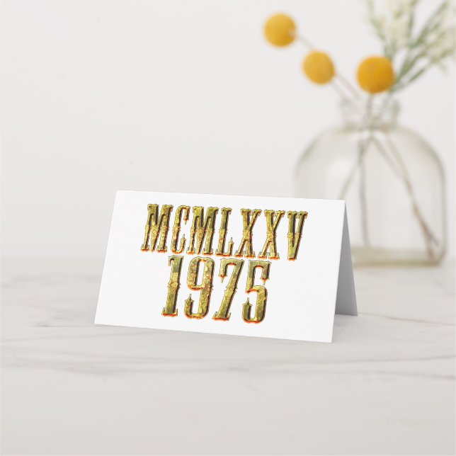 Carte De Placement Limited Edition Retro Birthday 50 year (Devant)