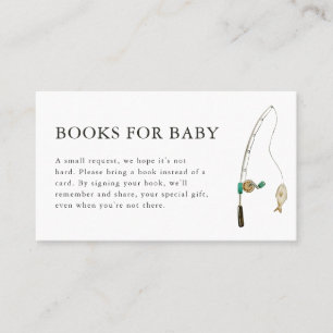 Carte De Placement Little Fisherman Baby shower Livres pour Baby Card