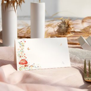 Carte De Placement Little Love Bug Baby shower Floral