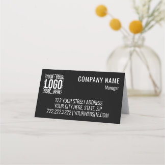 Carte De Placement Logo d'entreprise personnalisé Entreprise Cool mod