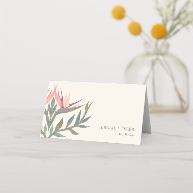Carte De Placement Lovebirds au Paradis (Dos)