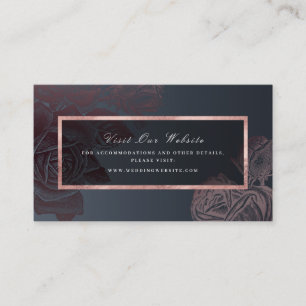 Carte De Placement Luxe rose or moody botanique site internet Insérer