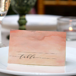Carte De Placement Mariage Aquarelle Coucher de Soleil Rustique Monta