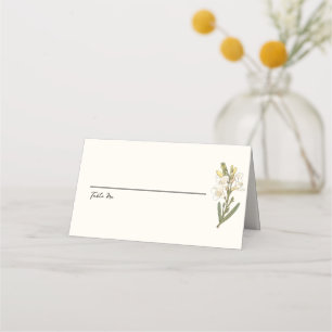 Carte De Placement Mariage avec Urne Florale de Jardin Toscan Italien